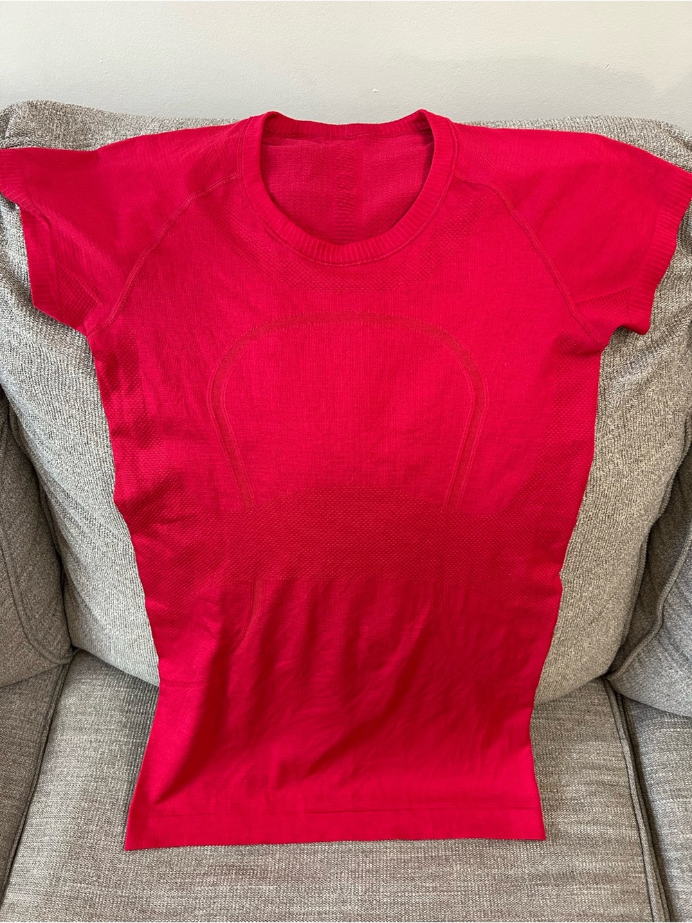 lululemon athletica Bright Red Short-Sleeve Knit Tee